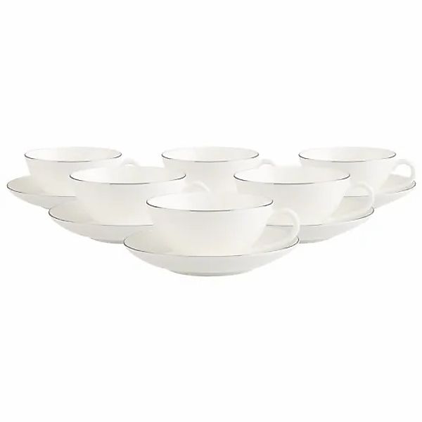 Villeroy & Boch Tasse »Teetassen mit Untertassen Anmut Platinum No.1 140 ml günstig online kaufen
