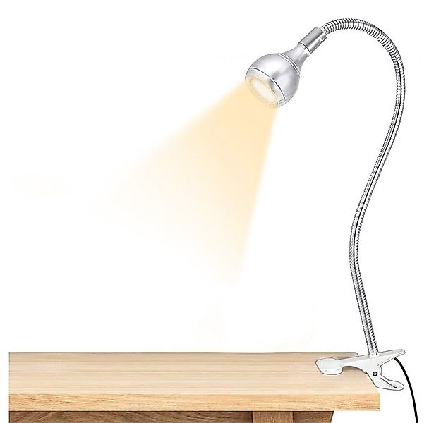 Rosnek LED Klemmtischleuchte LED-Leselicht, Clip-on Schreibtischlampe, USB, günstig online kaufen