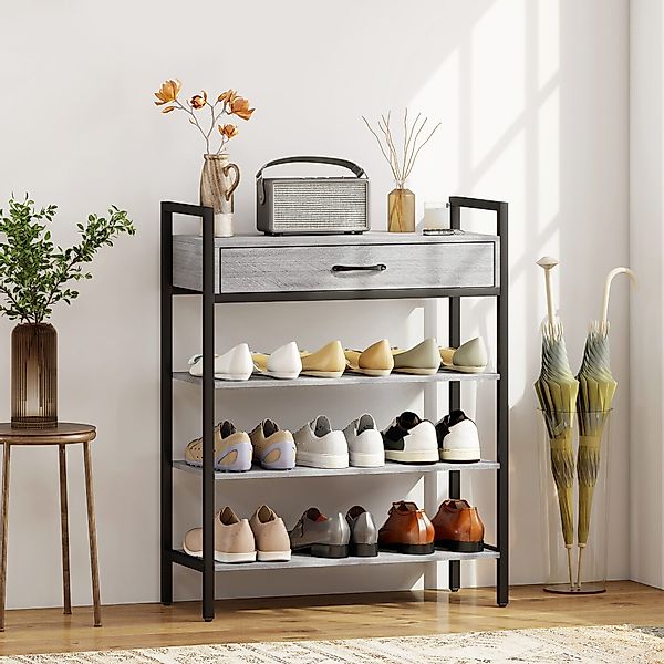 HOMCOM Schuhregal, 4-stufiges 1-tlg., Flurregal für günstig online kaufen