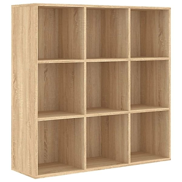 VidaXL Bücherregal Sonoma-Eiche 98x30x98 cm Holzwerkstoff günstig online kaufen