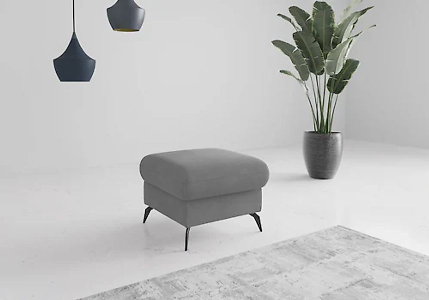 Home affaire Polsterhocker "Rochelle", (1 St.), moderne 15 cm Metallfüße günstig online kaufen