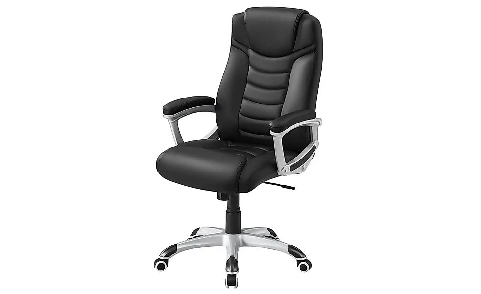 Bürostuhl   ¦ schwarz ¦ Maße (cm): B: 70 H: 107 Stühle > Bürostühle - Höffn günstig online kaufen