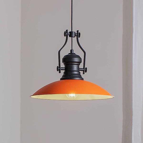 Hängeleuchte Fimda, orange, Ø 41 cm, Metall, E27 günstig online kaufen