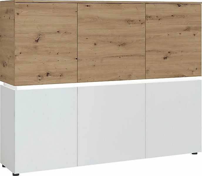 Home affaire Highboard "Luci" Breite 165,5 cm günstig online kaufen