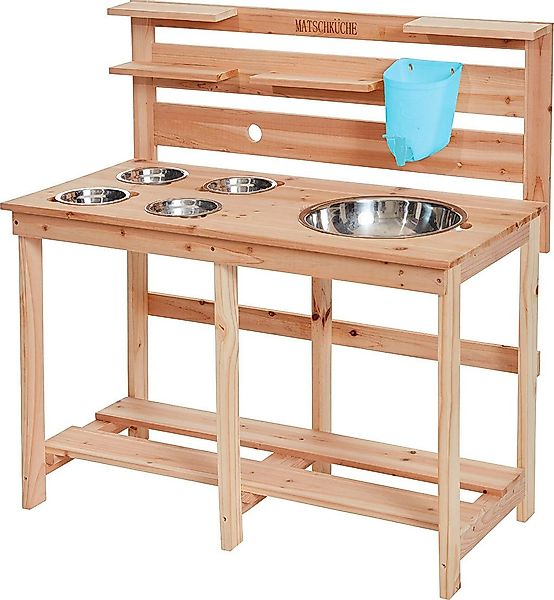 Happy People Outdoor-Spielküche Holz, Metall, FSC®- günstig online kaufen