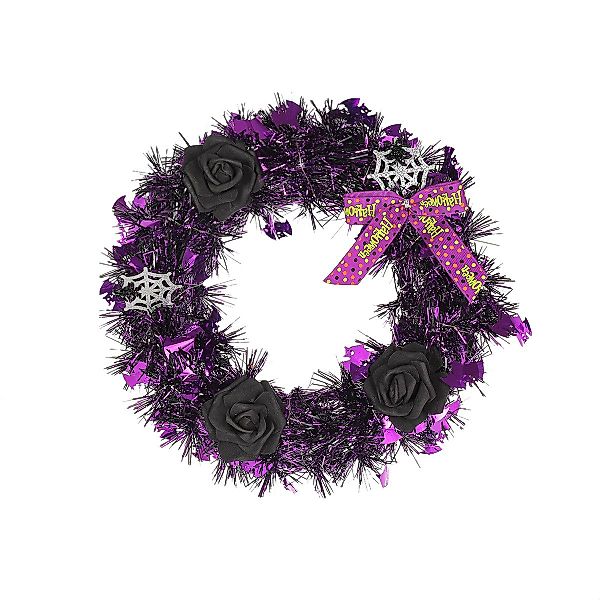 Kunstkranz Halloween Gothic Totenkopf Rosenkranz, Halloween günstig online kaufen