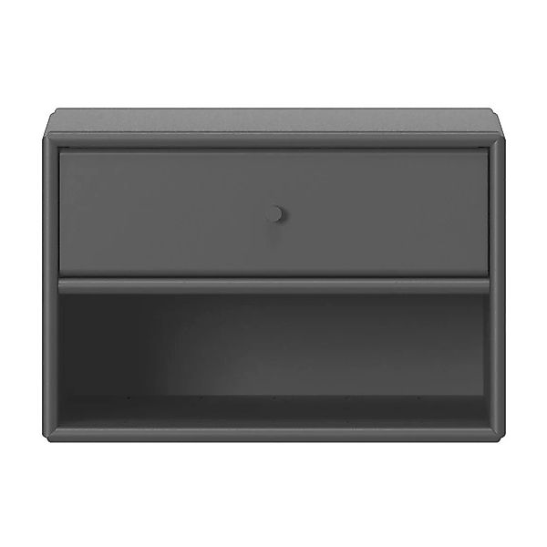 Montana - Dash Nachttisch - anthracite 04/lackiert/BxHxT 35,4x24x30cm/Wasse günstig online kaufen