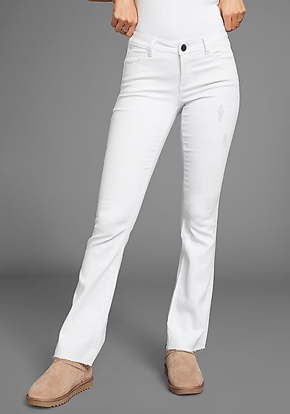 Arizona Bootcut-Jeans Ultra-Stretch ausgestellte Beinform, modischer günstig online kaufen