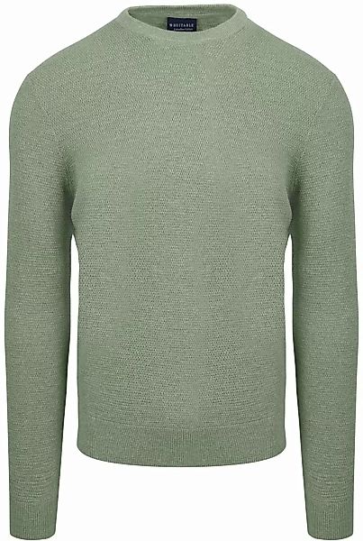 Suitable Pullover Struktur Grün - Größe L günstig online kaufen
