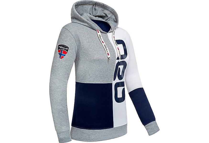Nebulus Hoodie NEB, P6102 - Damen, navy-weiß-grau, M/38 günstig online kaufen