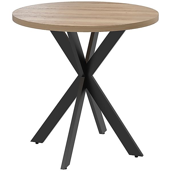 HOMCOM Esstisch 75 x 75 cm rund Küchentisch für 2-4 Personen modern Esszimm günstig online kaufen