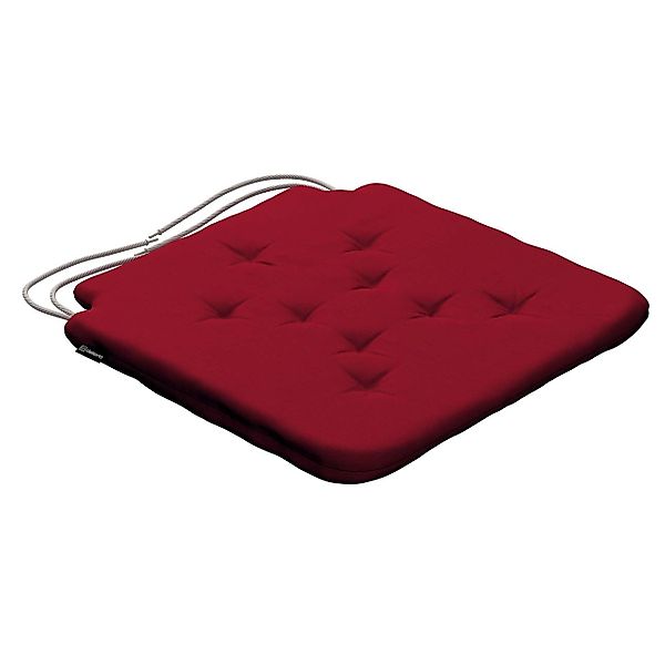 Stuhlkissen Christoph mit Bindeschnur, rot, 42 x 41 x 3,5 cm, Etna (705-60) günstig online kaufen