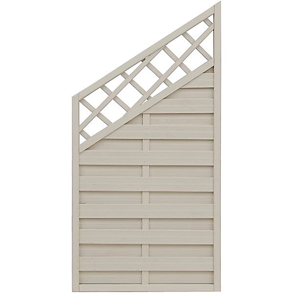 Sichtschutzzaun-Element Country Cream,asiert 180 cm x 120/90 cm günstig online kaufen