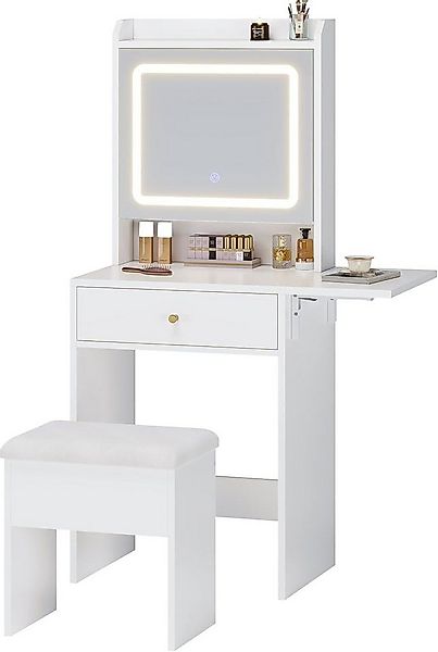 MSMASK Schminktisch mit Beleuchtung, 3 Farben, Einstellbare Helligkeit (Sch günstig online kaufen