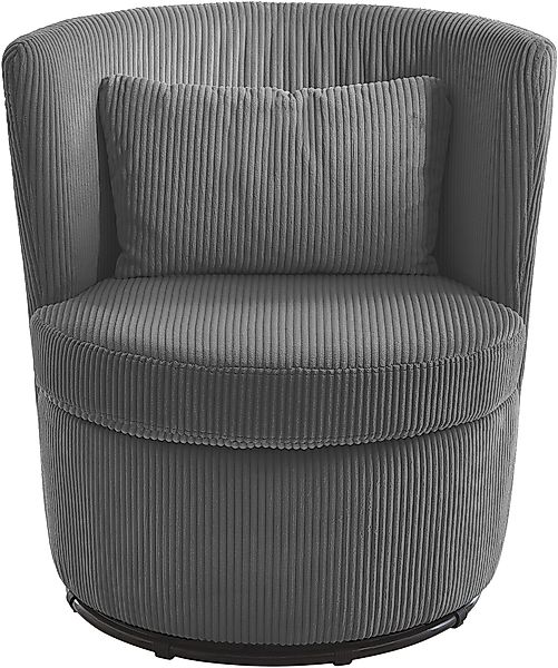 ATLANTIC home collection Drehsessel »Keno«, 360-Grad drehbarer Cordsessel, günstig online kaufen