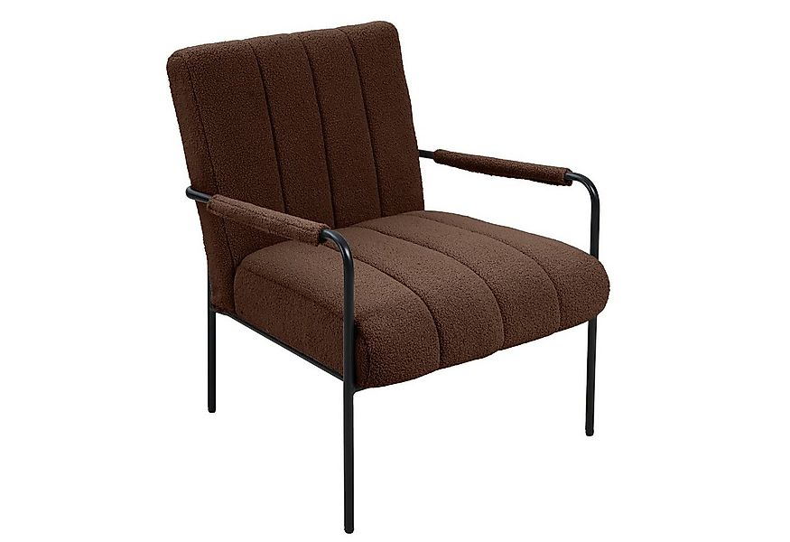 SVITA Loungesessel KYLE, Loungestuhl, Teddy-Boucle, Braun günstig online kaufen