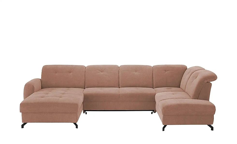 medium Wohnlandschaft  Leandro II ¦ rosa/pink ¦ Maße (cm): B: 355 H: 101 T: günstig online kaufen