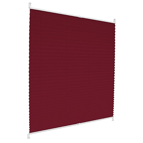 ECD Germany Plissee Klemmfix ohne Bohren 55 x 200 cm Rosa Blickdicht Faltro günstig online kaufen