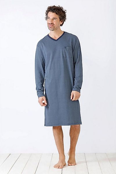 Hajo Nachthemd Herren NOS Nachthemd Premium Cotton Single Jersey günstig online kaufen