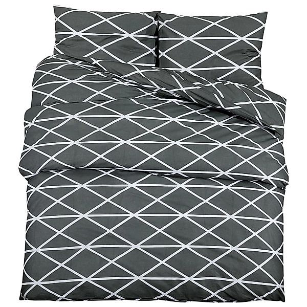 vidaXL Bettwäsche-Set Grau 135x200 cm Baumwolle 136053 günstig online kaufen