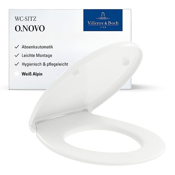 Villeroy & Boch WC-Sitz "WC-Sitz O.novo 438 x 368 x 49 cm weiß" 1 Stk. tlg. günstig online kaufen