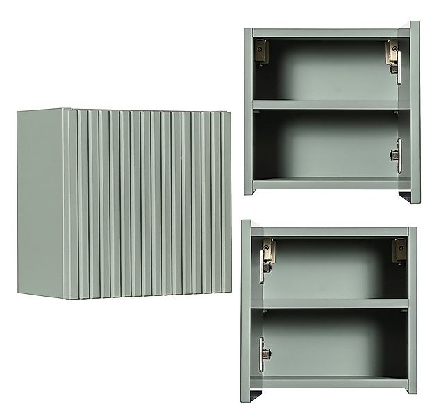 Lomadox Hängeschrank NEWPORT-56-GREEN Wandschrank Badschrank, Schilfgrün, g günstig online kaufen