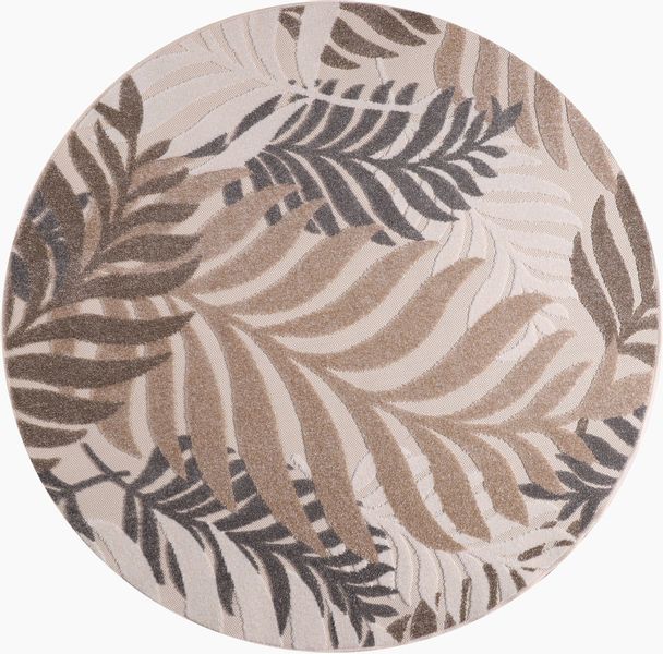 Sanat Teppich "Floral Outdoor" rund 6 mm Höhe In- und Outdoor geeignet, flo günstig online kaufen