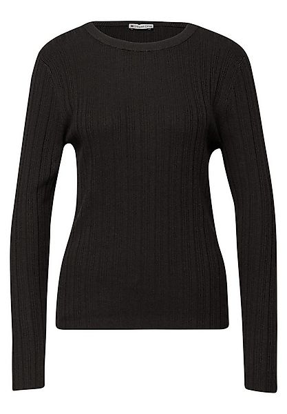 STREET ONE Strickpullover round neck rib sweater günstig online kaufen