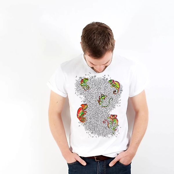 Jungle Life Chameleon - Herrenshirt Von Coromandel günstig online kaufen