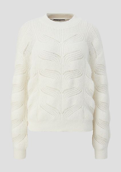 QS Strickpullover Strickpullover mit Zopfmuster günstig online kaufen
