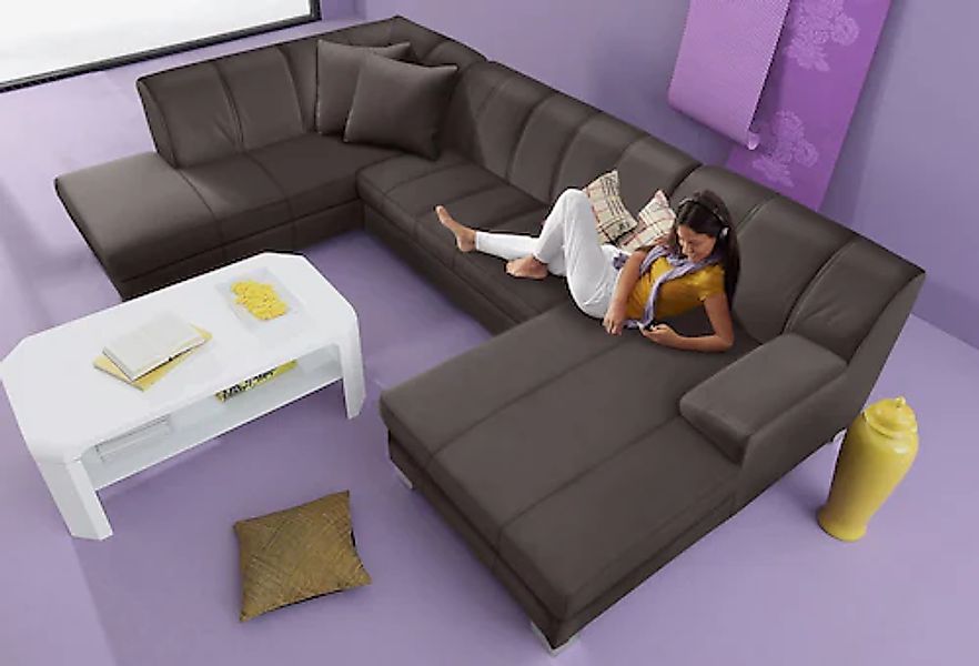 Home affaire Wohnlandschaft »Anzio, modern und gemütlich, niedrige Armlehne günstig online kaufen