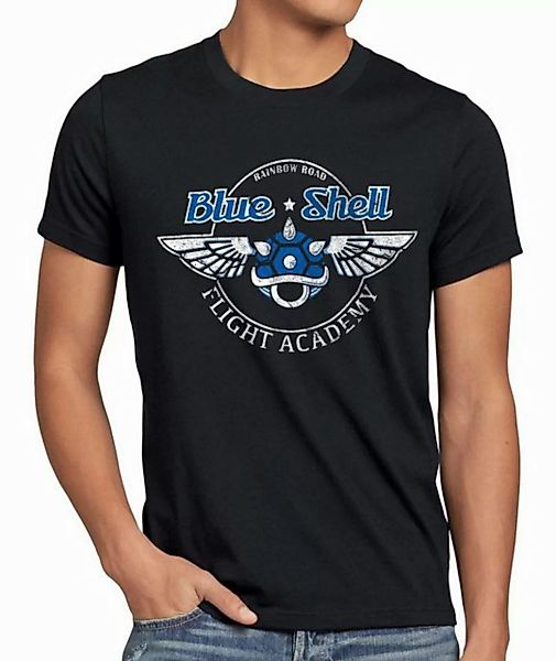 style3 T-Shirt Blue Shell luigi academy panzer kart mario wii switch rennen günstig online kaufen