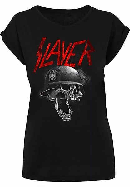 Merchcode T-Shirt Merchcode Damen Ladies Slayer - Hellmit Extended Shoulder günstig online kaufen