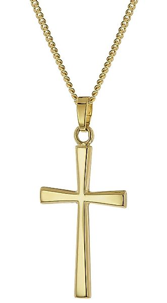 trendor Panzerkette Kreuz-Anhänger 585 Gold an günstig online kaufen