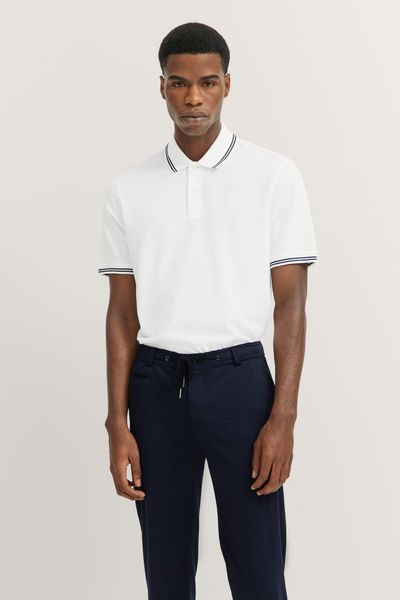 bugatti Poloshirt mit Kontraststreifen und Bruststickerei günstig online kaufen