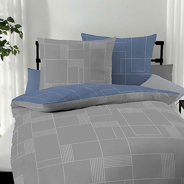 TRAUMSCHLAF Bettwäsche Uptown, Biber, 2 teilig, kuschelige Biberbettwäsche günstig online kaufen