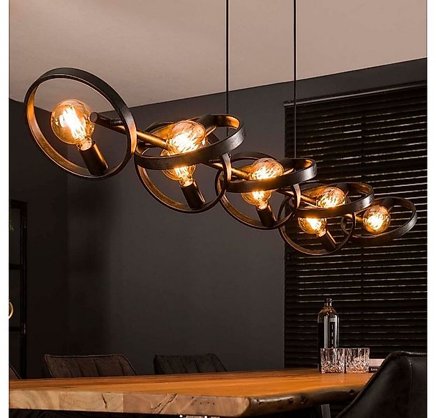 famlights Pendelleuchte famlights, Pendelleuchte Christopher in Schwarz E27 günstig online kaufen