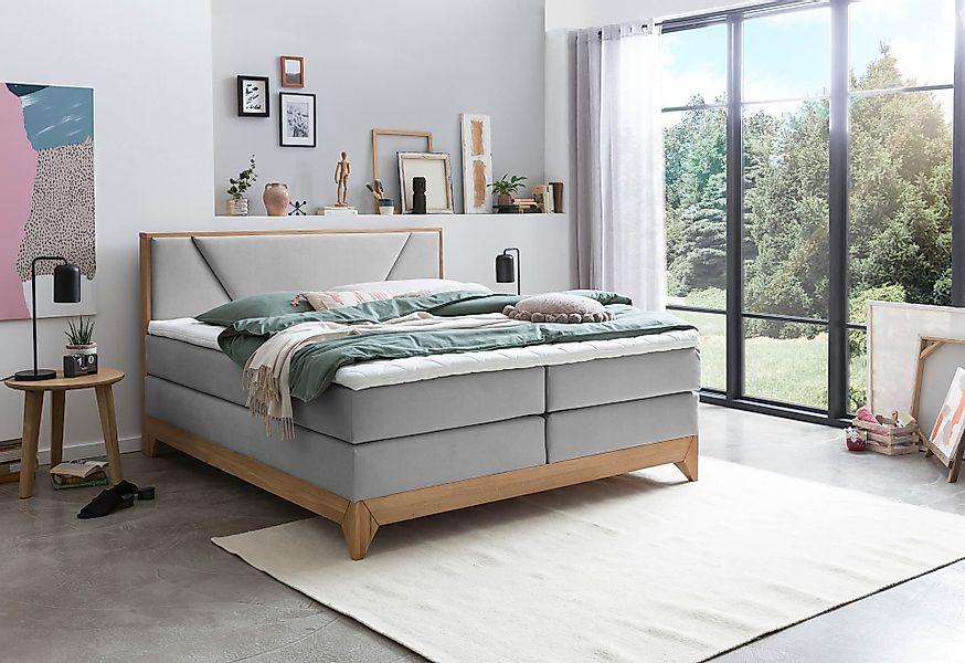 Belanoti Boxspringbett Riviera (Boxspringbett 180x200 Eiche günstig online kaufen
