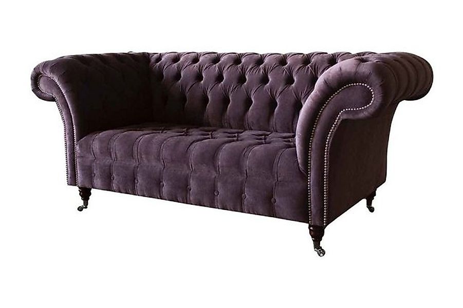 Xlmoebel Chesterfield-Sofa Chesterfield Sessel Design Lila Polsterstoff Zwe günstig online kaufen