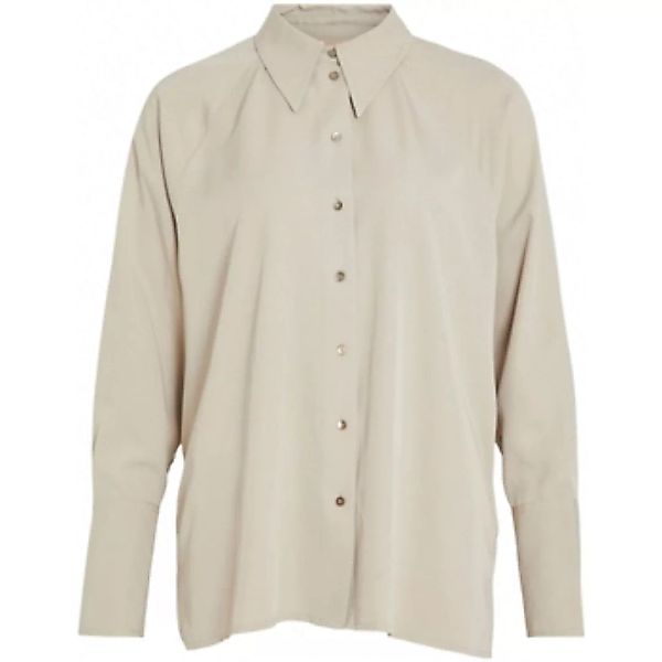 Vila  Blusen Shirt Storia L/S - Feather Grey günstig online kaufen