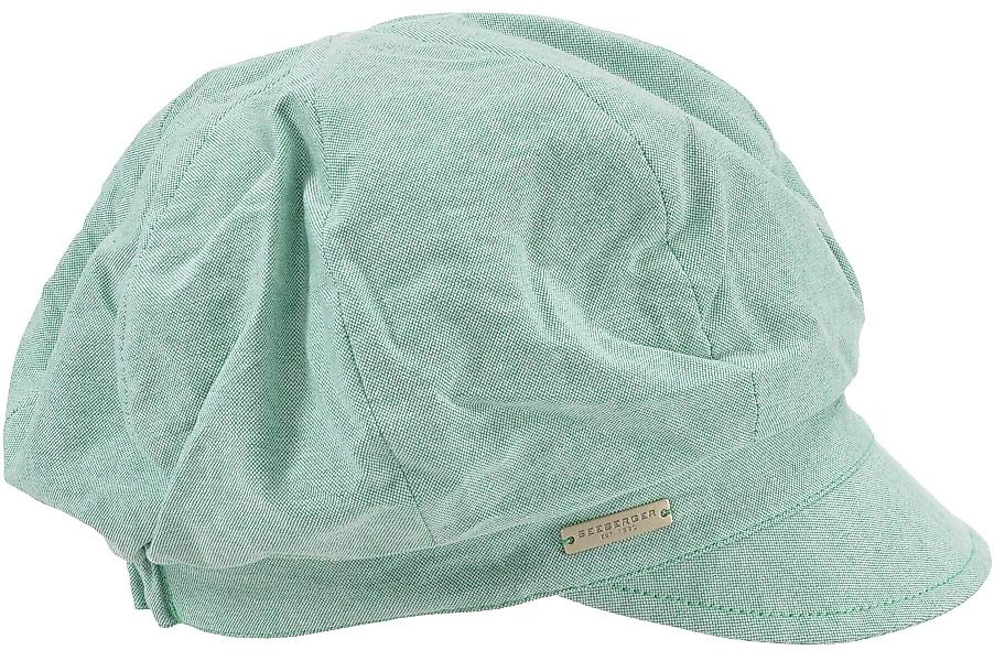 Seeberger Ballonmütze Chambraystoff Schildmütze 53972-0 günstig online kaufen