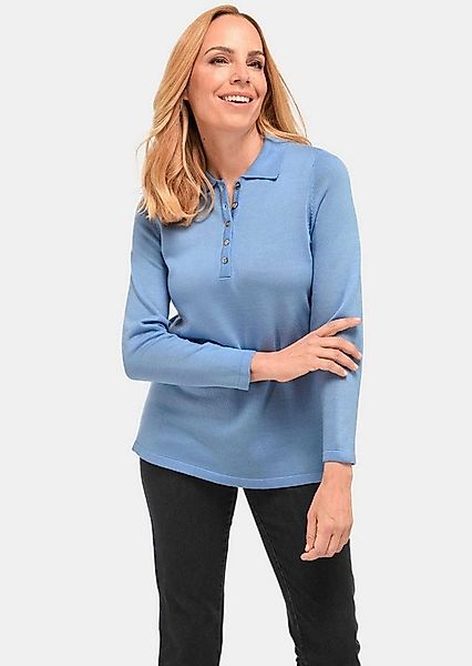 GOLDNER Strickpullover Kurzgröße: Pullover mit Polokragen günstig online kaufen