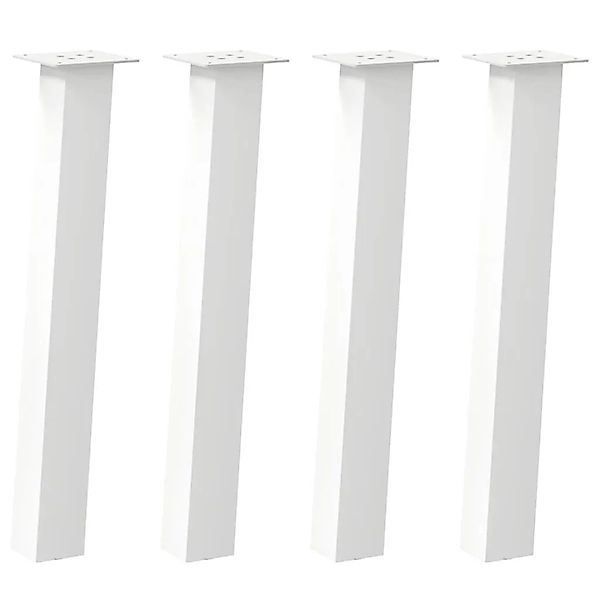 vidaXL Konsolentischbeine 4 Stk Weiß 72 cm Stahl 4012505 günstig online kaufen