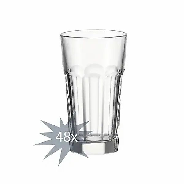 LEONARDO Longdrinkglas »Longdrinkgläser Rock 340 ml transparent« günstig online kaufen