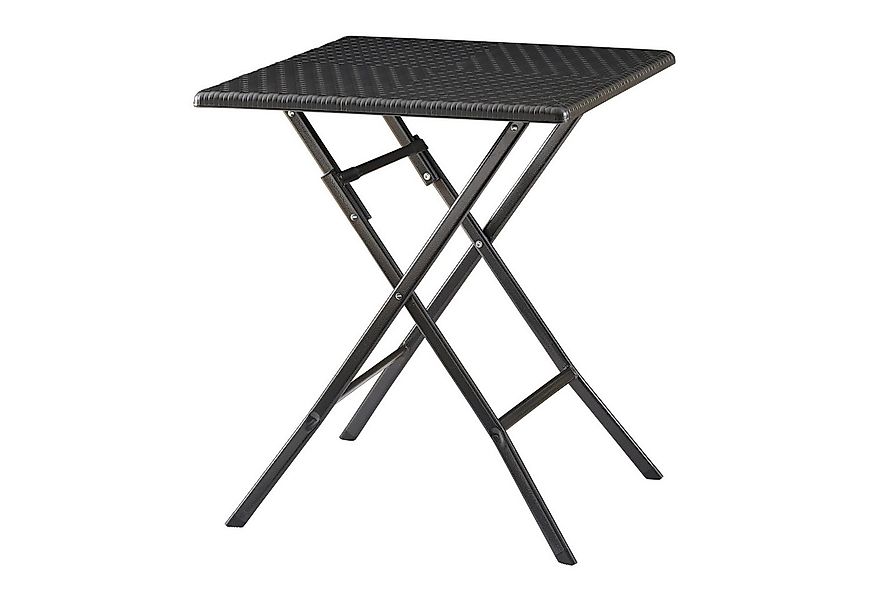 en.casa Campingtisch, »Mark« Klapptisch quadratisch 61,5x61,5x73 cm Rattano günstig online kaufen