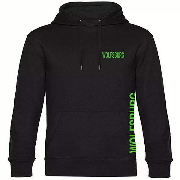 multifanshop Kapuzensweatshirt Wolfsburg - Brust & Seite - Pullover günstig online kaufen