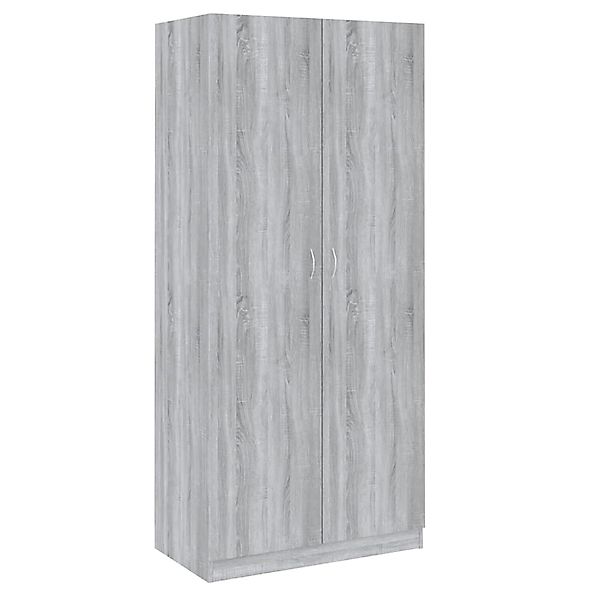 Vidaxl Kleiderschrank Grau Sonoma 90x52x200 Cm Holzwerkstoff günstig online kaufen