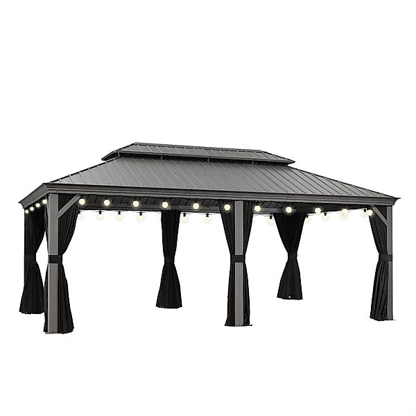 PURPLE LEAF Pavillon Hardtop Aluminium Gazebo günstig online kaufen