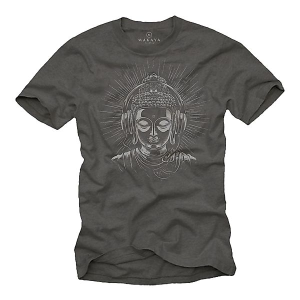 MAKAYA Print-Shirt Buddha Motiv Yoga T-Shirt günstig online kaufen