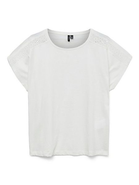 Vero Moda T-Shirt Klassische Basic Oberteile (1-tlg) VMEMMY SS LACE TAPE TO günstig online kaufen